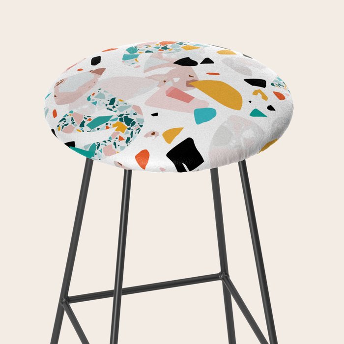 Mixed Mess I. / Collage, Terrazzo, Colorful Stool Gallery Image 2