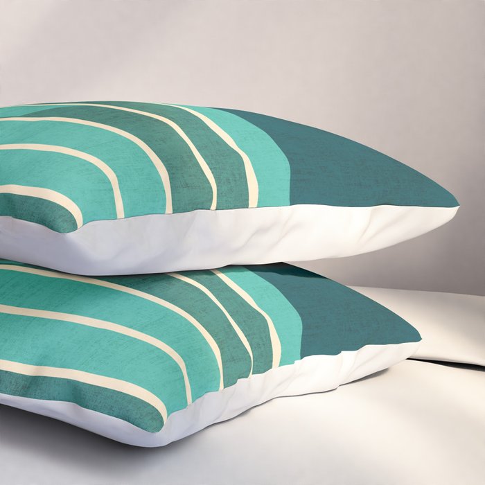 Chasing wave under the red moon Pillow Sham Gallery Image 3