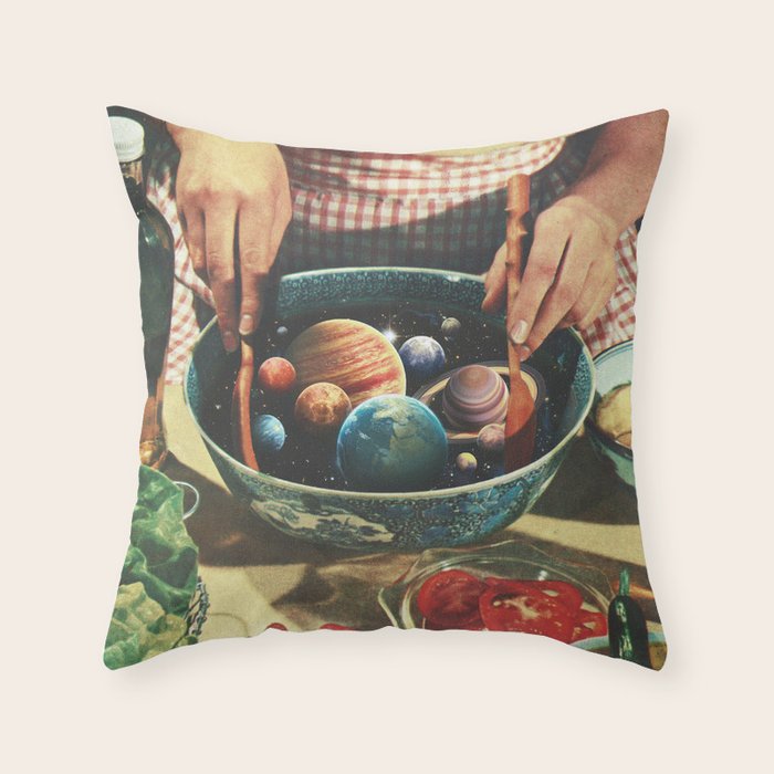 Universal Salad Toss Throw Pillow Gallery Image 1
