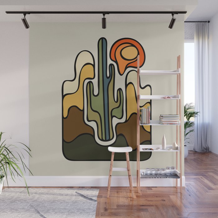 Desert Sun Wall Mural Gallery Image 1