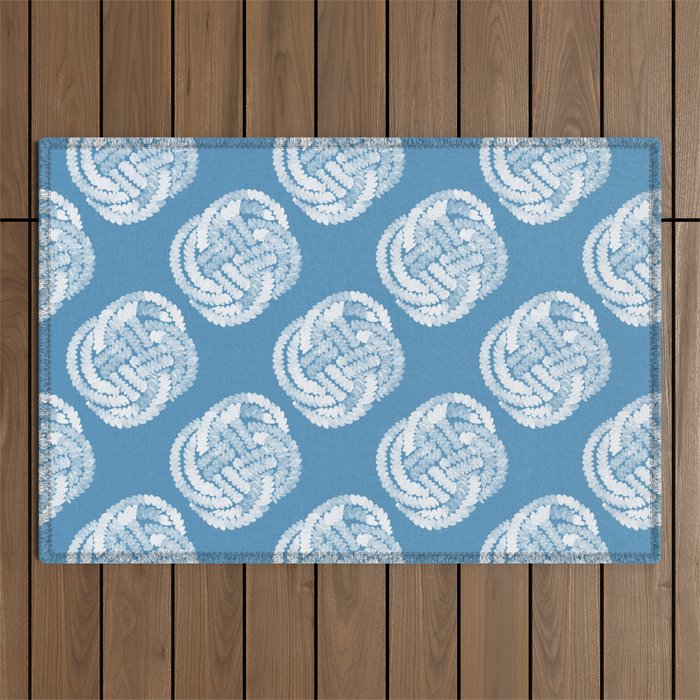 Coastal Knot Interlacing Outdoor Rug Gallery Image 1