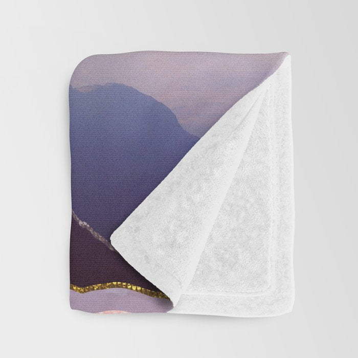 Lavender Night Throw Blanket Gallery Image 3