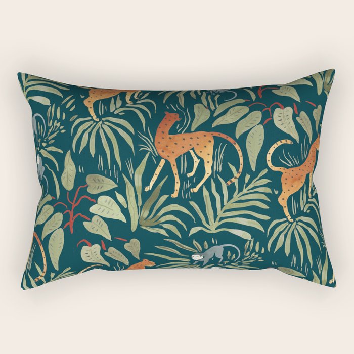 Monkey Business Rectangular Pillow Gallery Image 2
