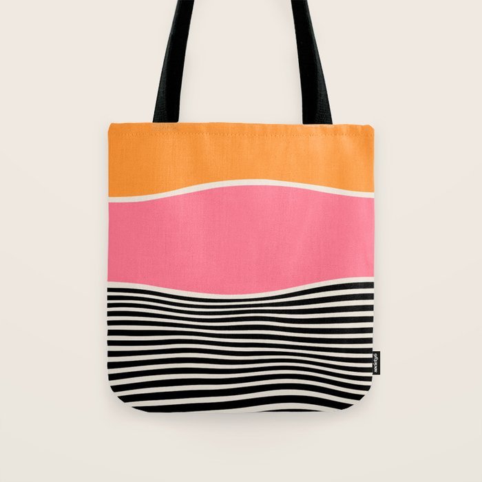 Wavy Ripples: Mid Century Edition Tote Bag Gallery Image 1