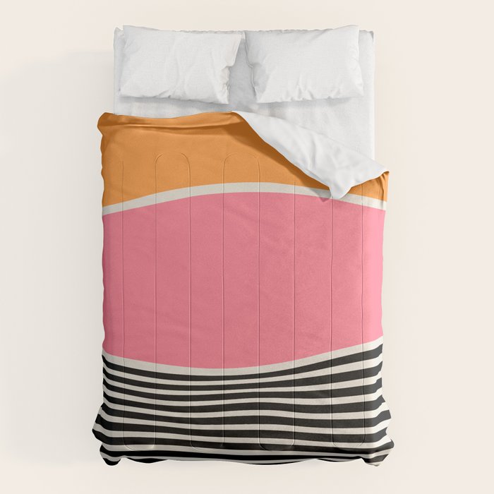 Wavy Ripples: Mid Century Edition Comforter Gallery Image 6