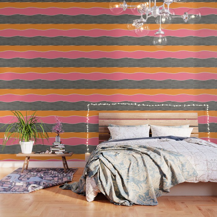 Wavy Ripples: Mid Century Edition Wallpaper Gallery Image 3