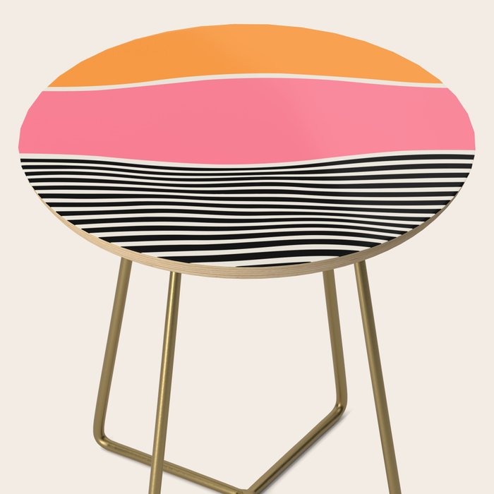 Wavy Ripples: Mid Century Edition Side Table Gallery Image 2