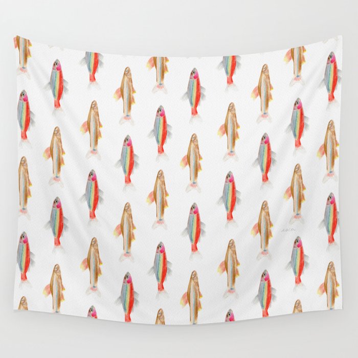 Colorful Fish Wall Tapestry Gallery Image 1