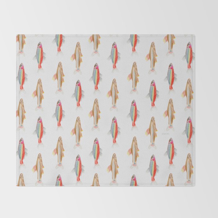 Colorful Fish Throw Blanket Gallery Image 2