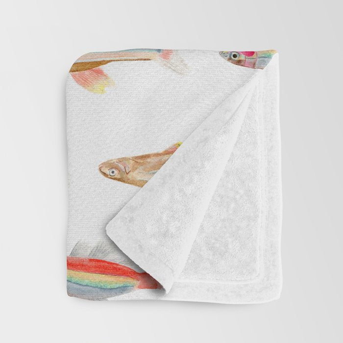Colorful Fish Throw Blanket Gallery Image 3