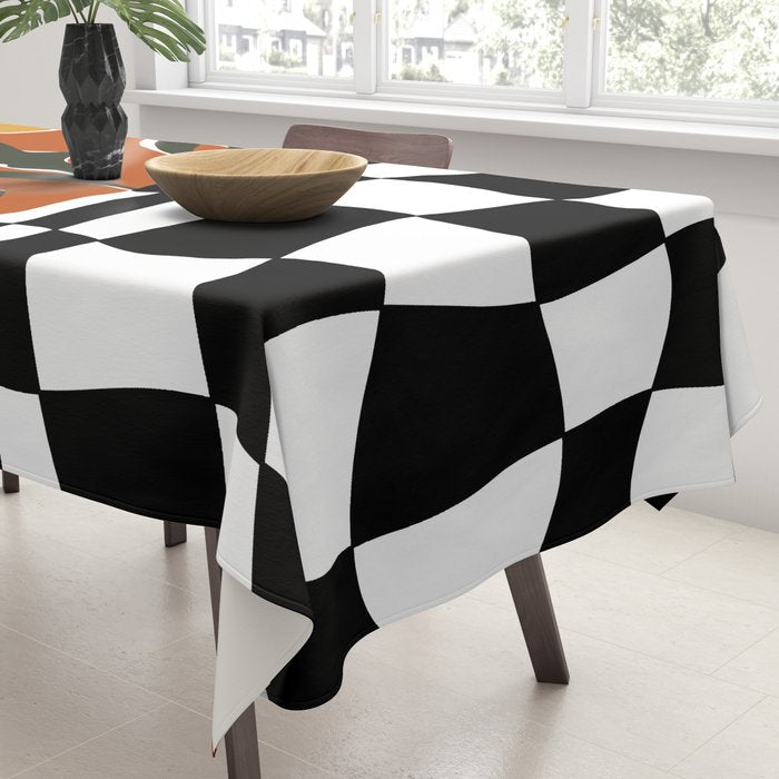 Vintage Poppy plaid Tablecloth Gallery Image 3