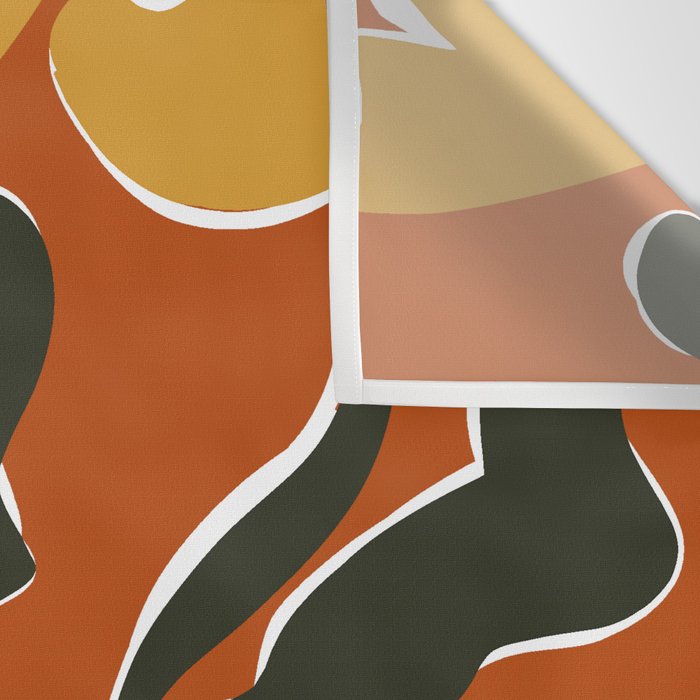 Vintage Poppy plaid Wall Tapestry Gallery Image 3