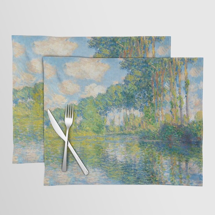 Claude Monet - Poplars on the Epte (1891) Placemat Gallery Image 1