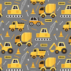 Construction Trucks on Gray Coffee Mug Gallery Image 2