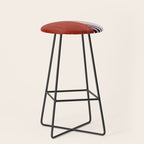 Hand-Drawn Geometric Circles with Stripes Stool Gallery Image 1