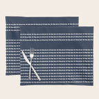 Spotted, African Pattern in Blue and White Placemat Gallery Image 1