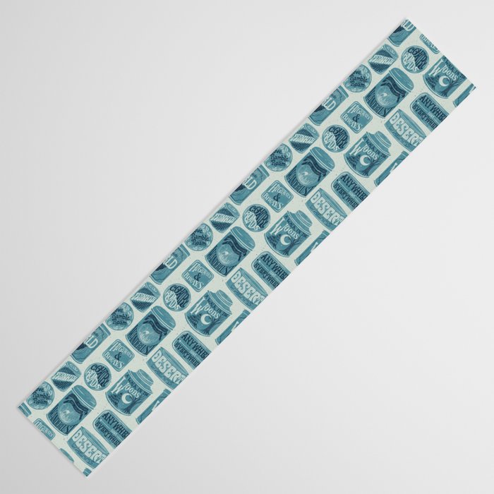 Vagabondâs Cupboard - dusty blue Table Runner Gallery Image 3