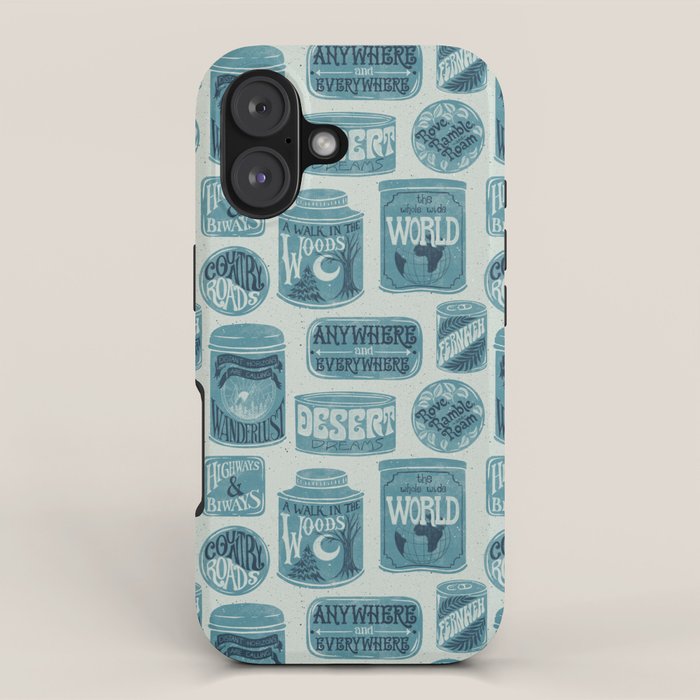 Vagabondâs Cupboard - dusty blue iPhone Case Gallery Image 1