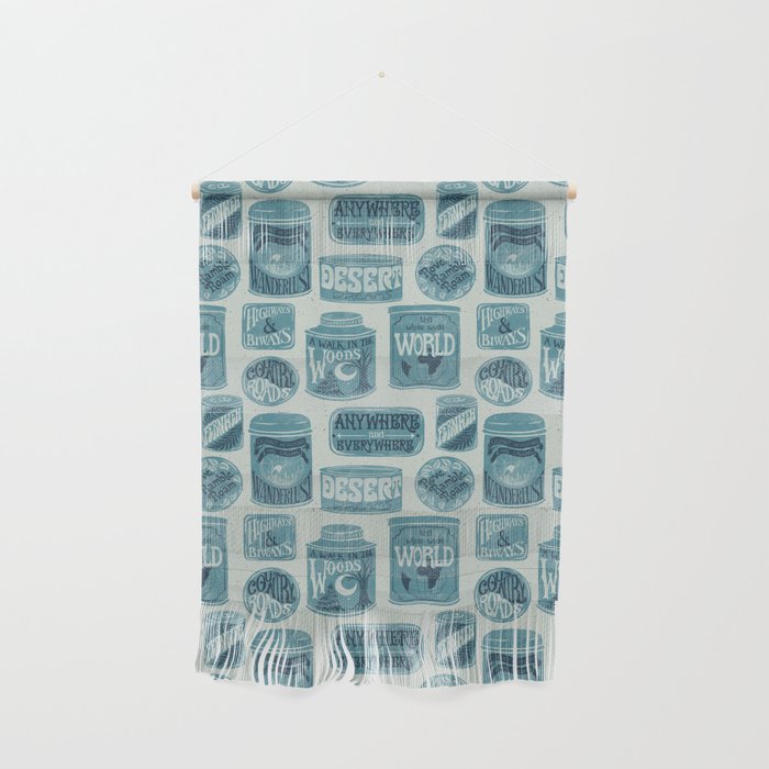 Vagabondâs Cupboard - dusty blue Wall Hanging Gallery Image 1