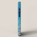 Underwater Blue Ocean, Sandy sea bottom Underwater background iPhone Case Gallery Image 2