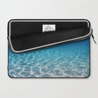 Underwater Blue Ocean, Sandy sea bottom Underwater background Laptop Sleeve Gallery Image 2