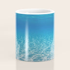 Underwater Blue Ocean, Sandy sea bottom Underwater background Coffee Mug Gallery Image 4