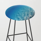 Underwater Blue Ocean, Sandy sea bottom Underwater background Stool Gallery Image 2