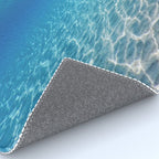 Underwater Blue Ocean, Sandy sea bottom Underwater background Rug Gallery Image 4