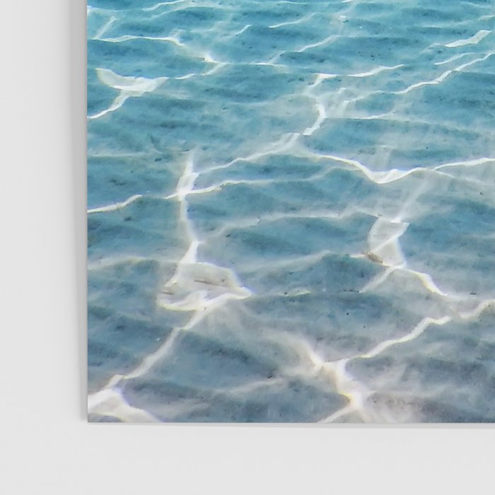 Underwater Blue Ocean, Sandy sea bottom Underwater background Poster Gallery Image 3