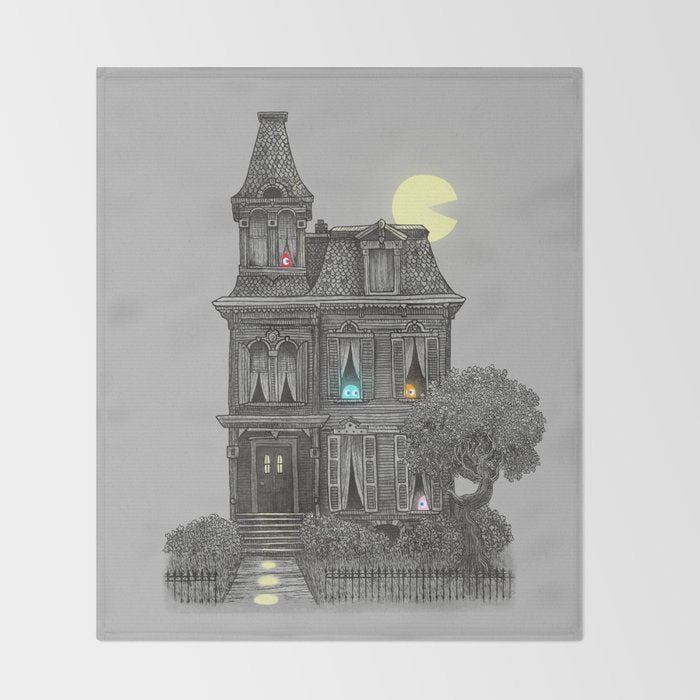 Haunted by the 80's Throw Blanket Gallery Image 2
