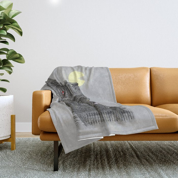 Haunted by the 80's Throw Blanket Gallery Image 1