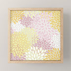 Floral Prints, Soft, Yellow and Pink, Design Prints Mini Art Print Gallery Image 1