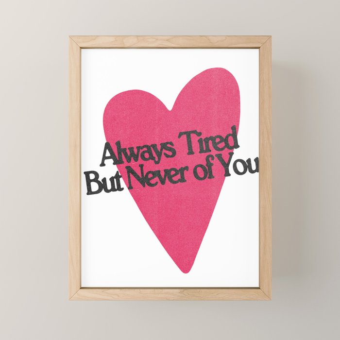 Always Tired Mini Art Print Gallery Image 1