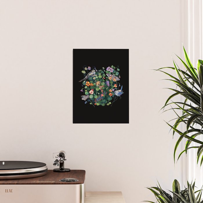 Nasturtium Fox Garden Poster Gallery Image 2