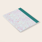 Winter Berries & Pine Branches in Teal & Pink Notebook Gallery Image 3