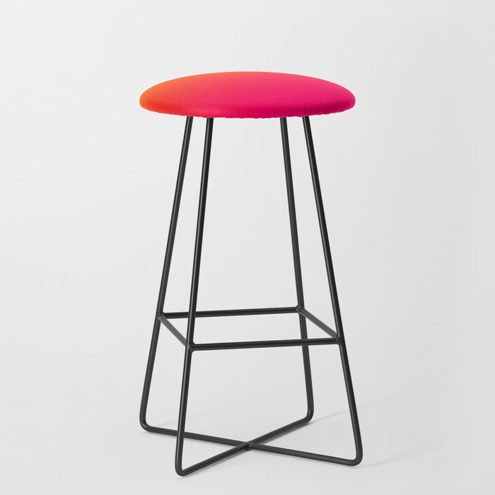 Bright Orange and Pink Gradient Stool Gallery Image 1