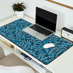Romantic Botanica - Foliage in Dark Blue Desk Mat Gallery Image 2