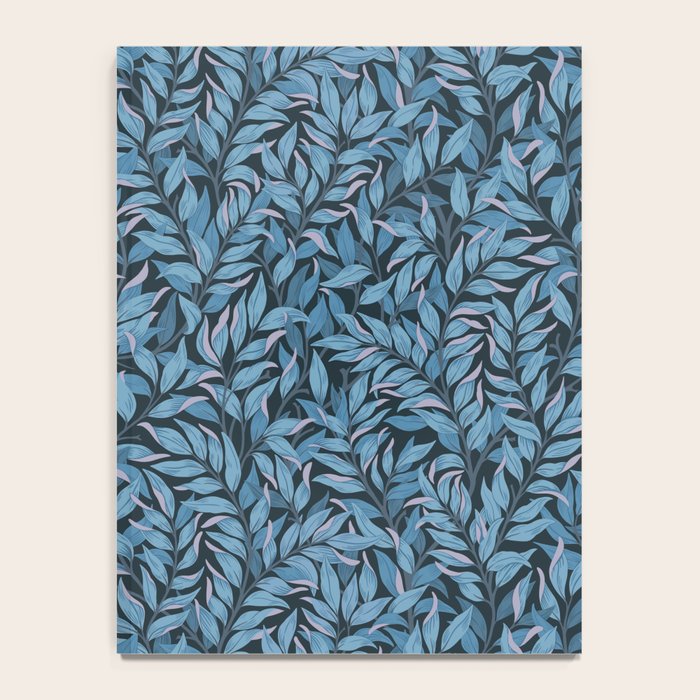 Romantic Botanica - Foliage in Dark Blue Notebook Gallery Image 4