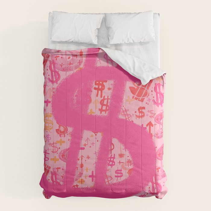 Pink Dollar Signs Comforter Gallery Image 6