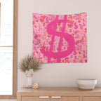 Pink Dollar Signs Wall Tapestry Gallery Image 2