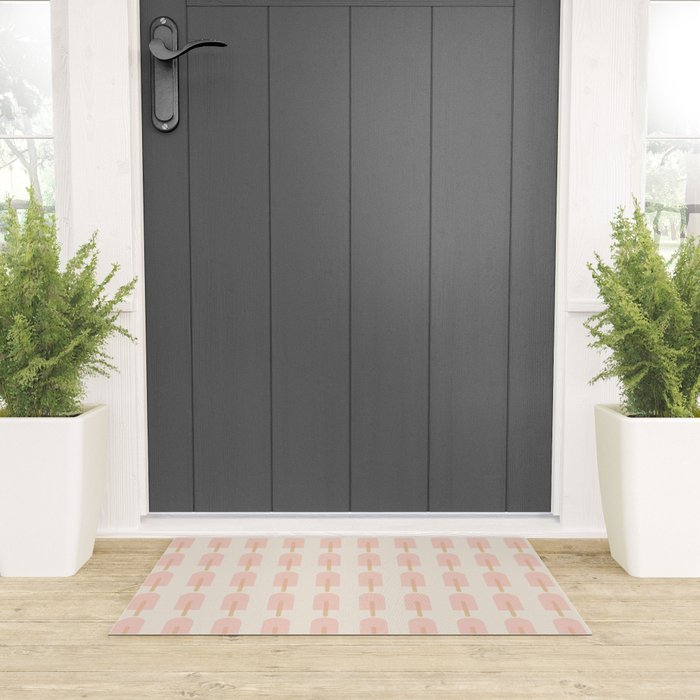 Pink Popsicle Pattern Welcome Mat Gallery Image 3