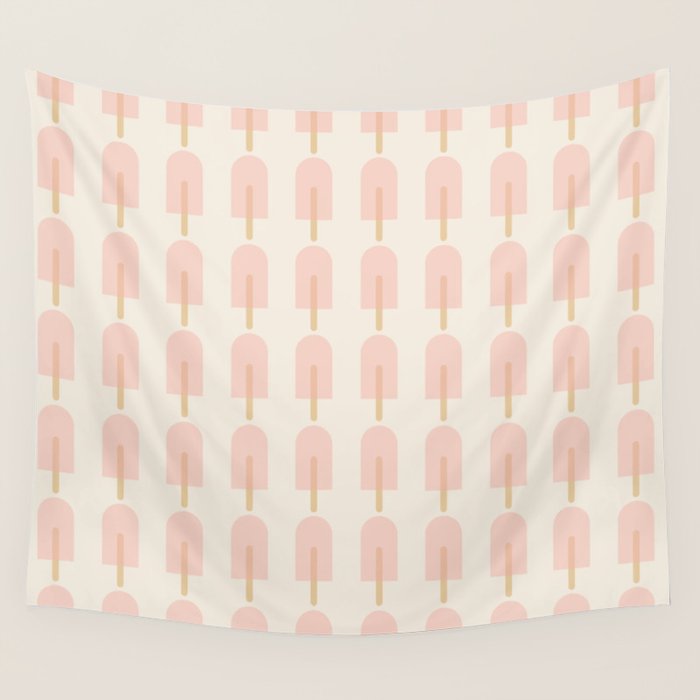 Pink Popsicle Pattern Wall Tapestry Gallery Image 4