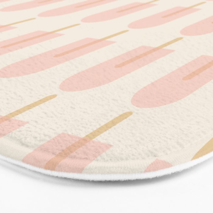 Pink Popsicle Pattern Bath Mat Gallery Image 3