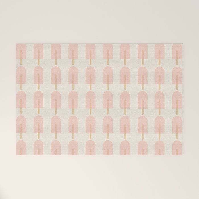 Pink Popsicle Pattern Welcome Mat Gallery Image 1