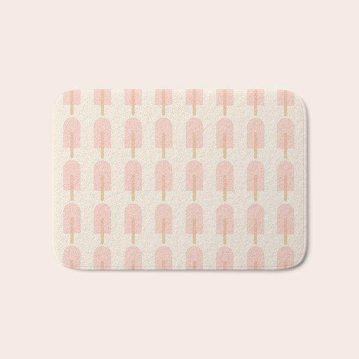 Pink Popsicle Pattern Bath Mat Gallery Image 1