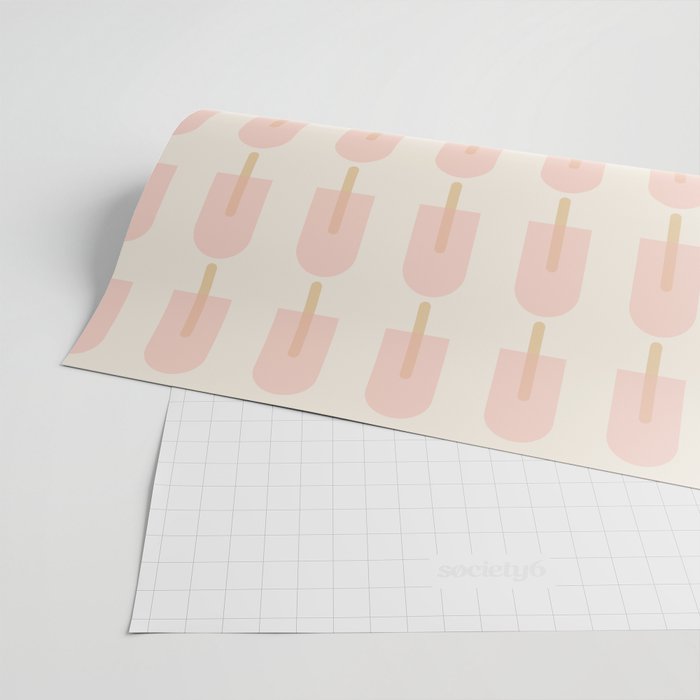 Pink Popsicle Pattern Wrapping Paper Gallery Image 2