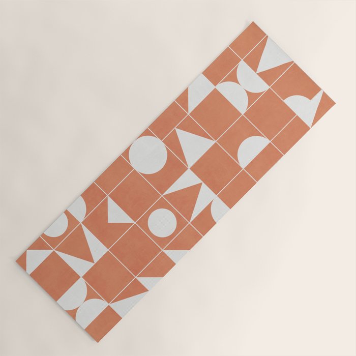 My Favorite Geometric Patterns No.14 - Coral Yoga Mat Gallery Image 1