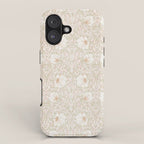 William Morris Pimpernel Cochineal Pink Pastel Floral iPhone Case Gallery Image 1
