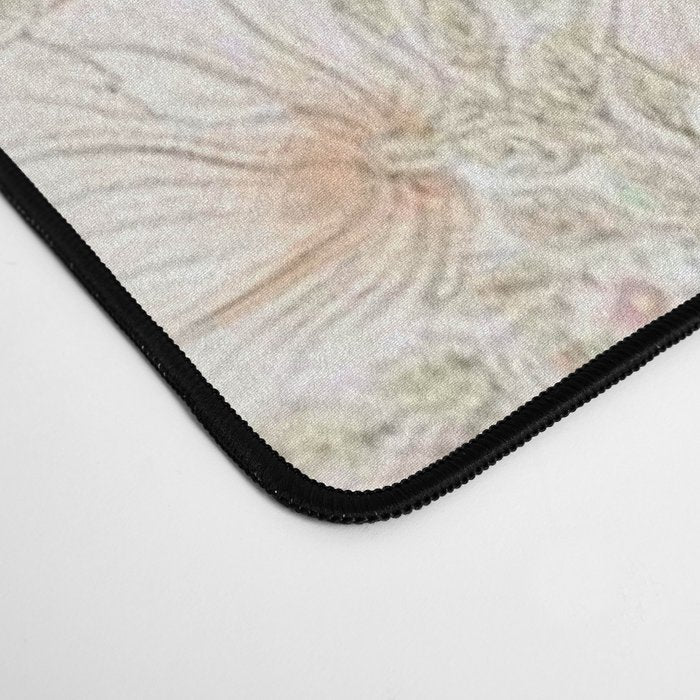 William Morris Pimpernel Cochineal Pink Pastel Floral Desk Mat Gallery Image 4