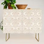 William Morris Pimpernel Cochineal Pink Pastel Floral Credenza Gallery Image 1